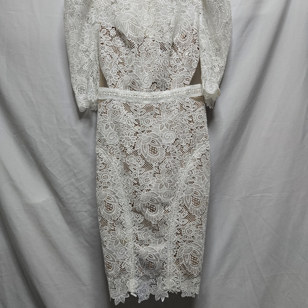 Bronx And Banco Size Large White Medeleine Dress